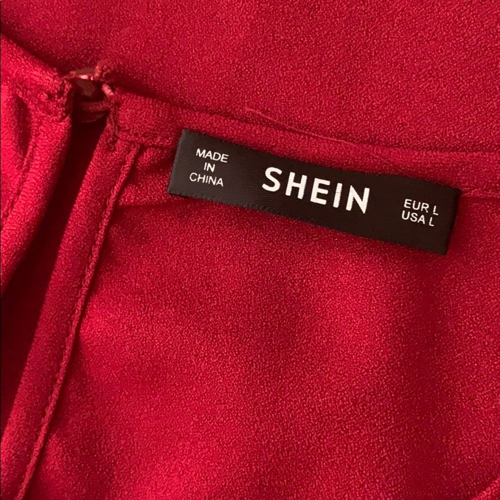 SHEIN‎ Size Large Blouse * Popular Style * Maroon - Picture 9 of 11